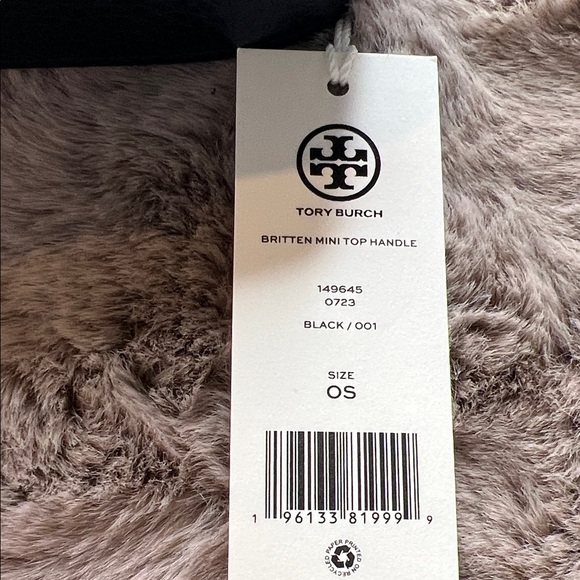 Tory Burch Black Mini Bag with Gold Accents - Picture 5 of 5